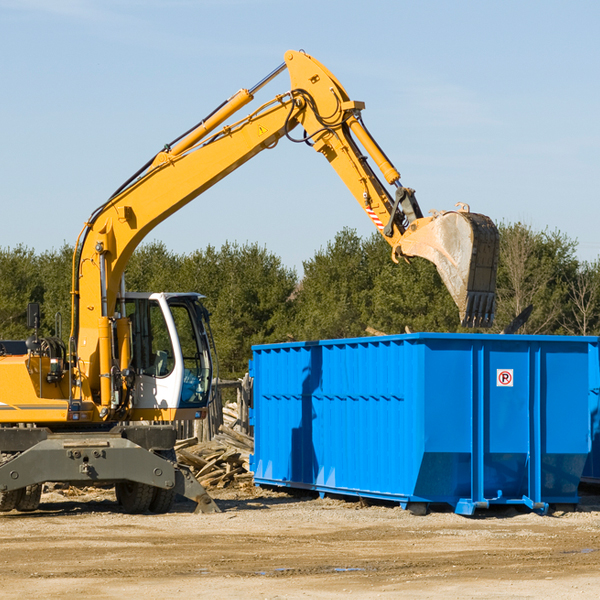 are there any restrictions on where a residential dumpster can be placed in Smoky Hill